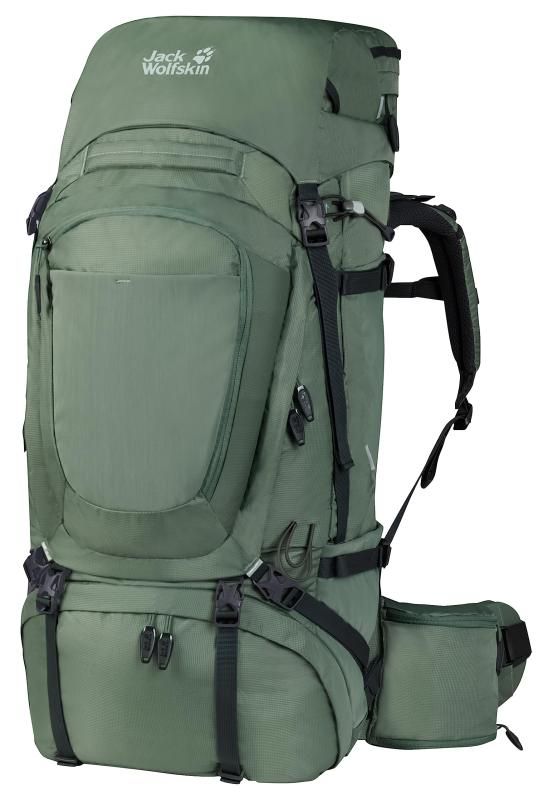 ジャックウルフスキン トレッキングリュック 65L X-TRANSITIONシステム 2010071 | DENALI 多機能 4311_Hedge Green
