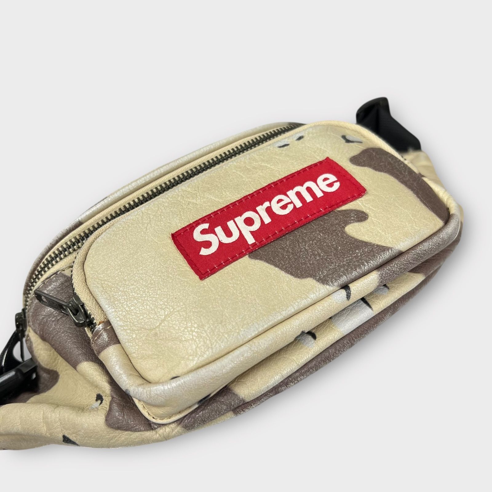 シュプリーム　レザー　ウエストバッグ　デザートカモ 17ss supreme Supreme SUPREME シュプリーム 17SS Leather Waist Bag Desert
