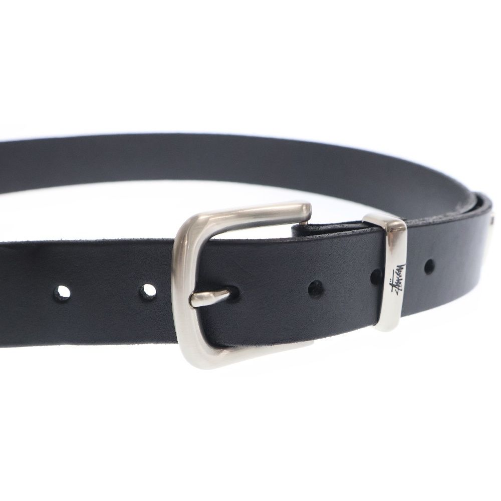 STUSSY (ステューシー) METAL S TIP BELT メタルデザイン レザー