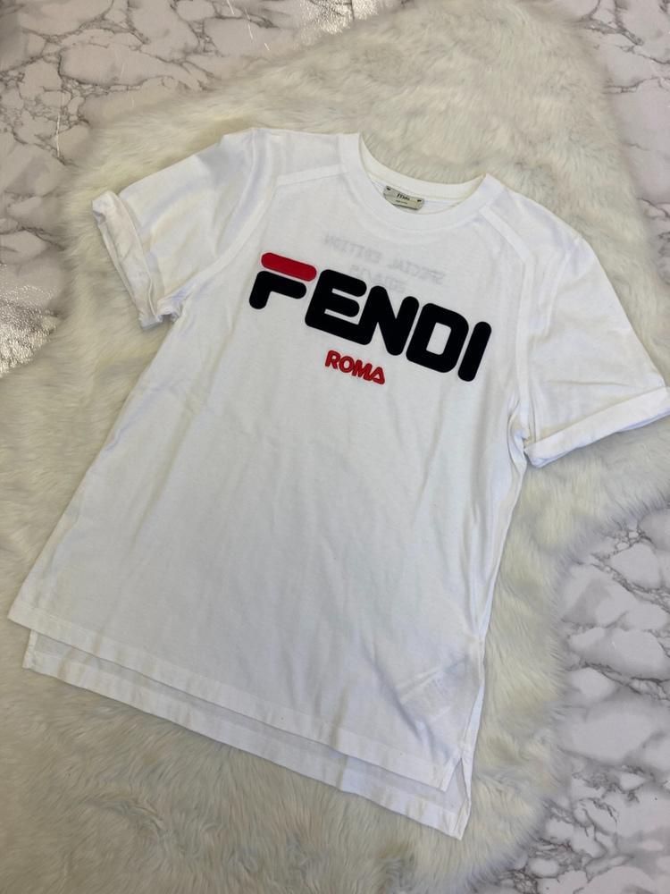 2018AW FENDI×FILA フェンディ×フィラ コラボ MANIA マニア Tシャツ S ...