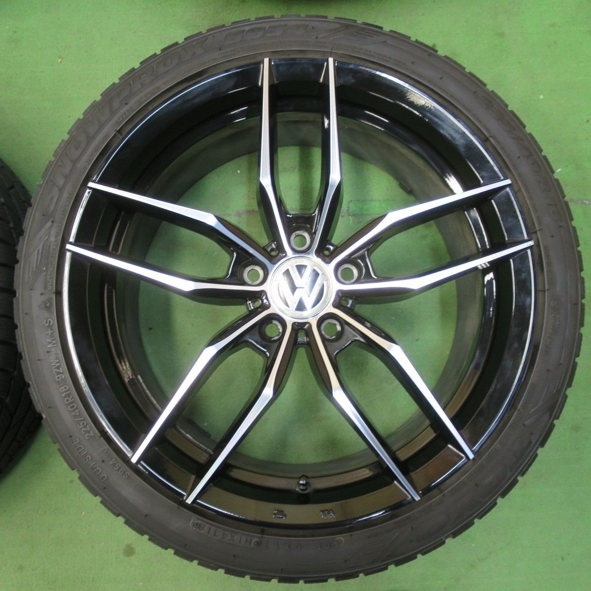 12インチ バリ溝 スタッドレス ホイールセット BS W300 （A0399） 12