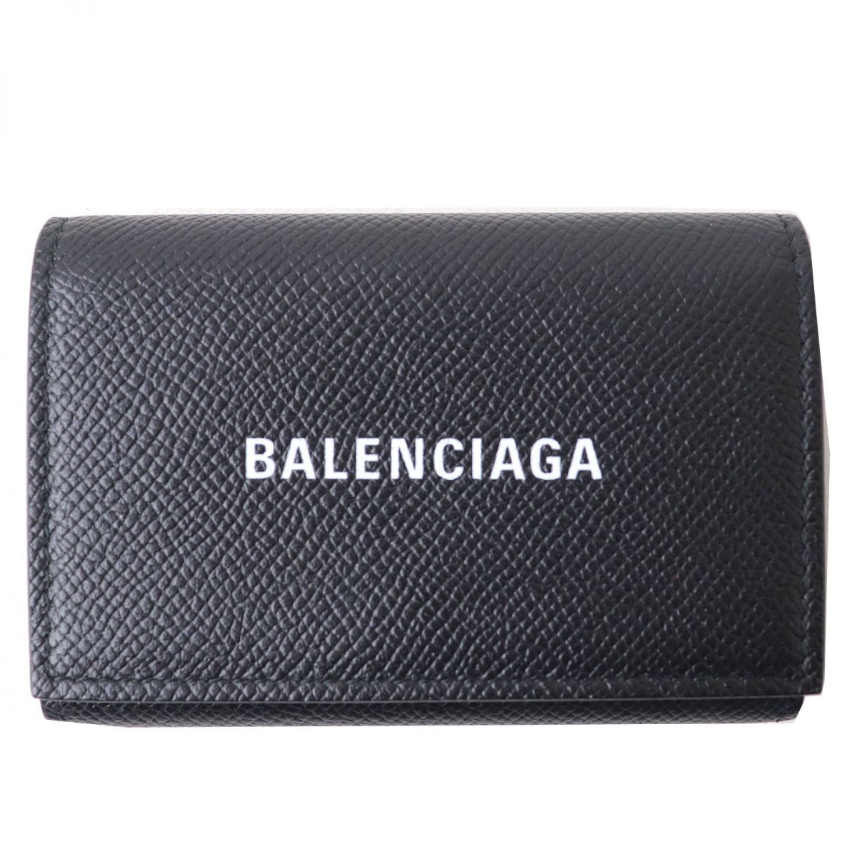 未使用品△BALENCIAGA バレンシアガ 594313 エヴリディ 2つ折り レザー