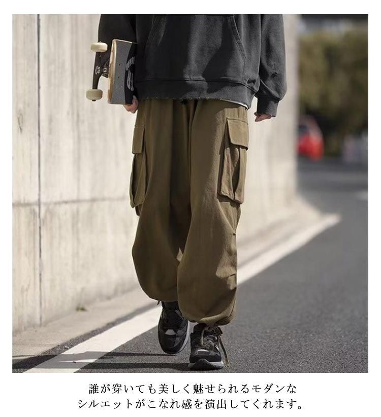 くるぶし丈がこなれ感大人のカーゴ 大人な抜け感をコーデにプラスする裾絞りカーゴパンツ ワーク