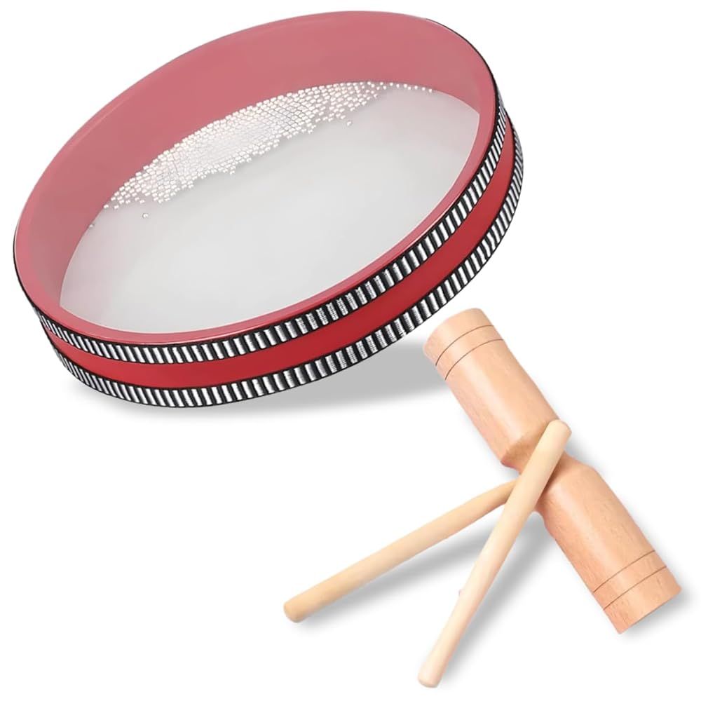 SALUDABLE オーシャンドラム ウッドブロック 楽器 波の音 パーカッション 効果音 セット