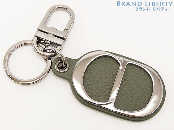 ディオール オム Dior Homme CD ICON CD アイコン チャーム キーリング キーホルダー カーキ グレインドカーフスキン 2ESKH436YMJ_635U
