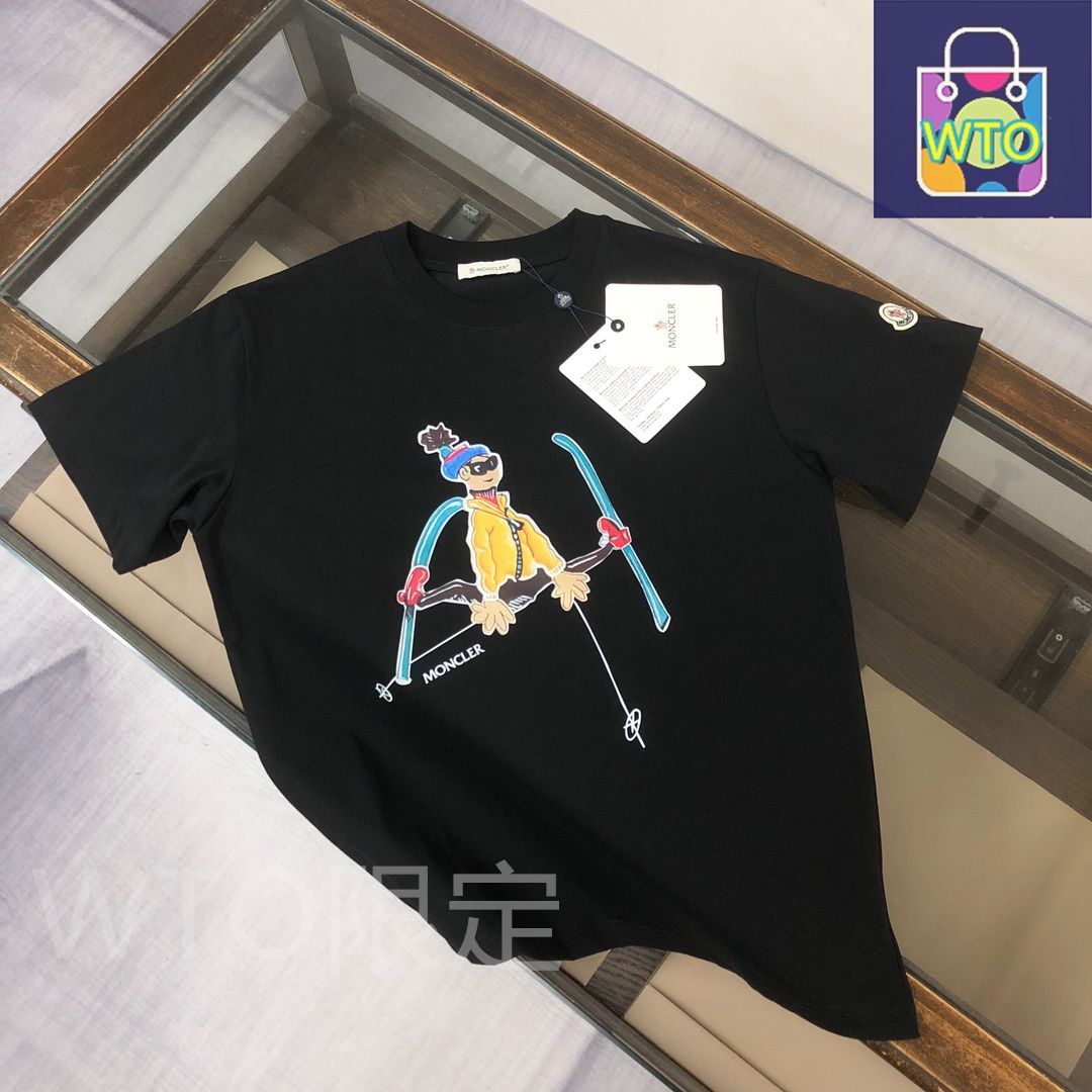 ◆MONCLEAR◆ コットン クルーネックTシャツ 本日限定特価】MONCLER クルーネックTシャツ - 高品質コットンで