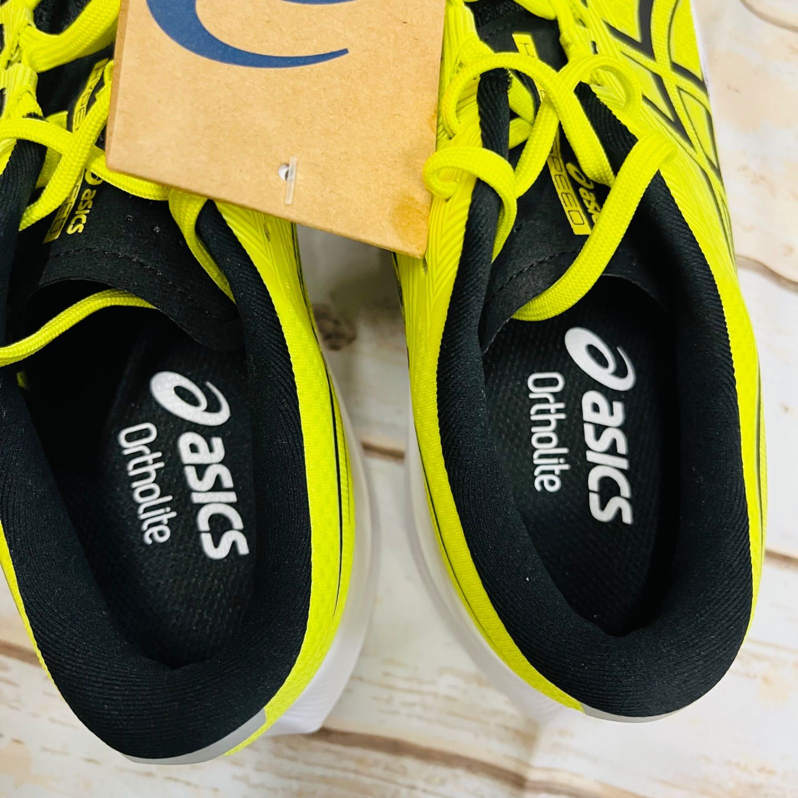 アシックス ランニングシューズ ハイパースピード5 黄色 25.5㎝ 新品 