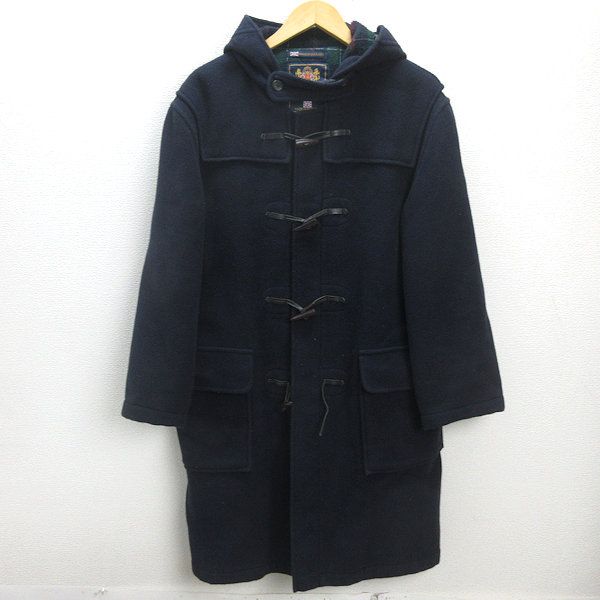 Q□英国製□グローバーオール/GLOVERALLダッフルコート□紺【 40