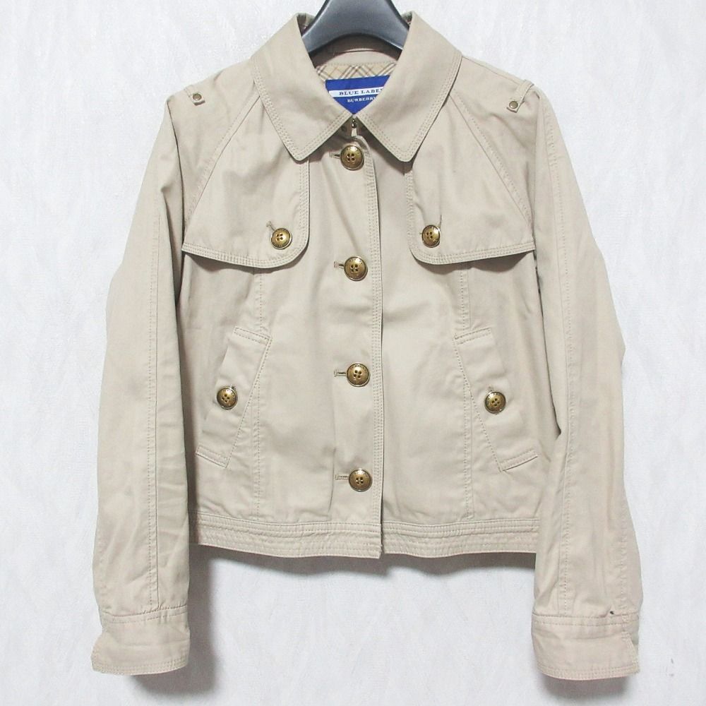 良品 BURBERRY BLUE LABEL バーバリーブルーレーベル コットン ツイル 
