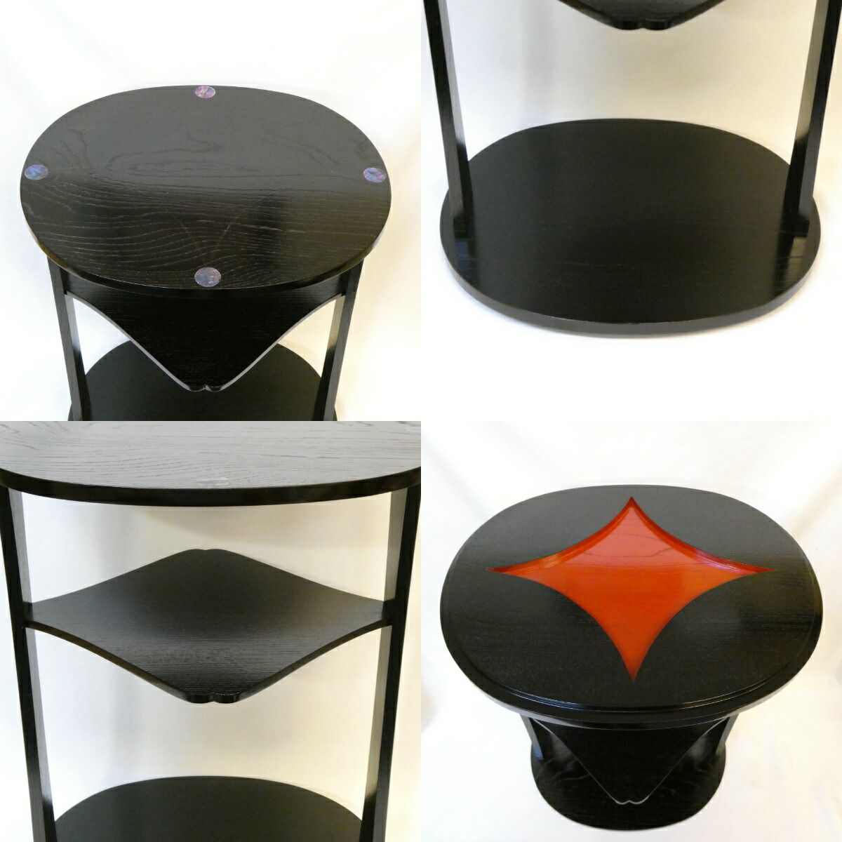 棚物 円能斎好写 寒雲卓　塗師 川瀬表完　紙箱入　茶道具　茶器　組立式　漆芸 棚物 円能斎好写 寒雲卓 塗師 川瀬表完 紙箱入