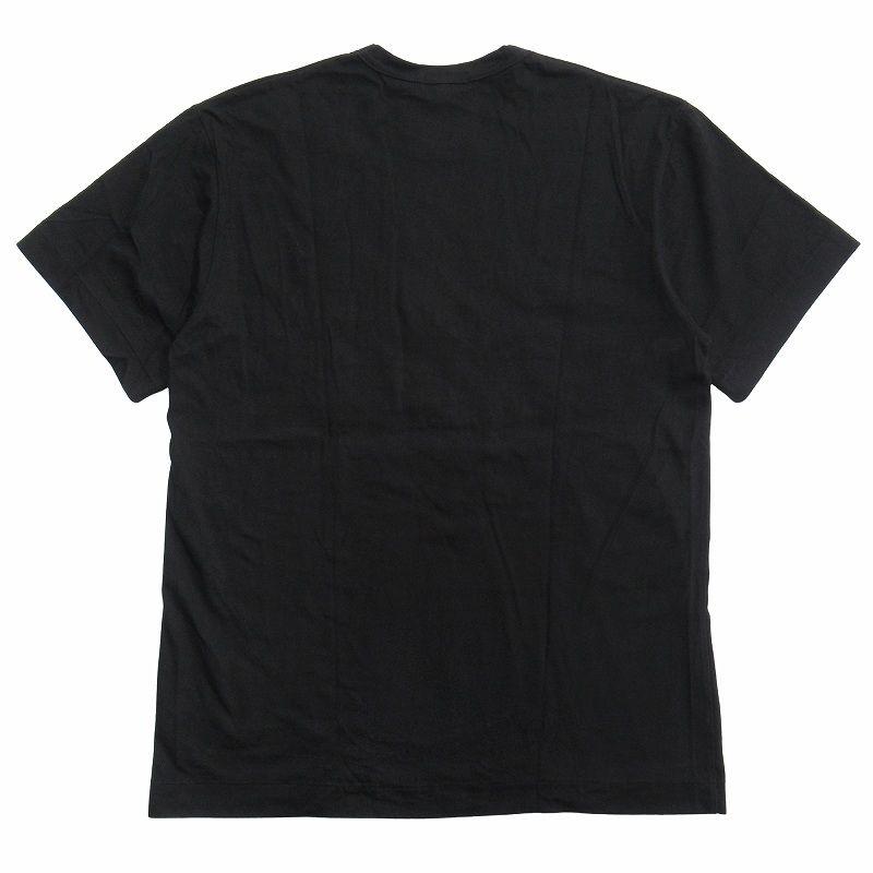 ブラック コムデギャルソン☆チュールお花コサージュTシャツ S ブラック コムデギャルソン☆チュールお花コサージュTシャツ S