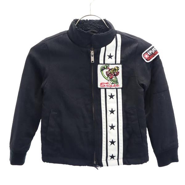 ③ セット販売のみ ヒステリックミニ ロゴワッペン フルジップジャケット 100 ブラック