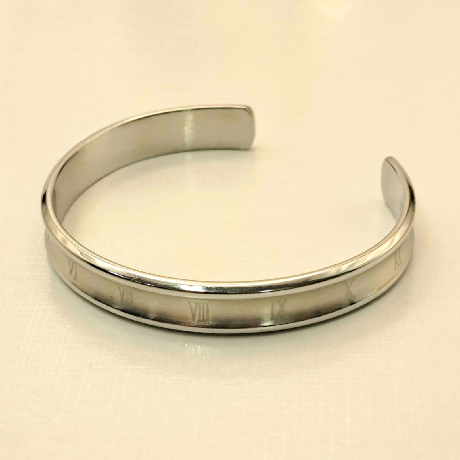 SH10 Drops S.Steel バングル ブレスレット シンプル ローマ数字