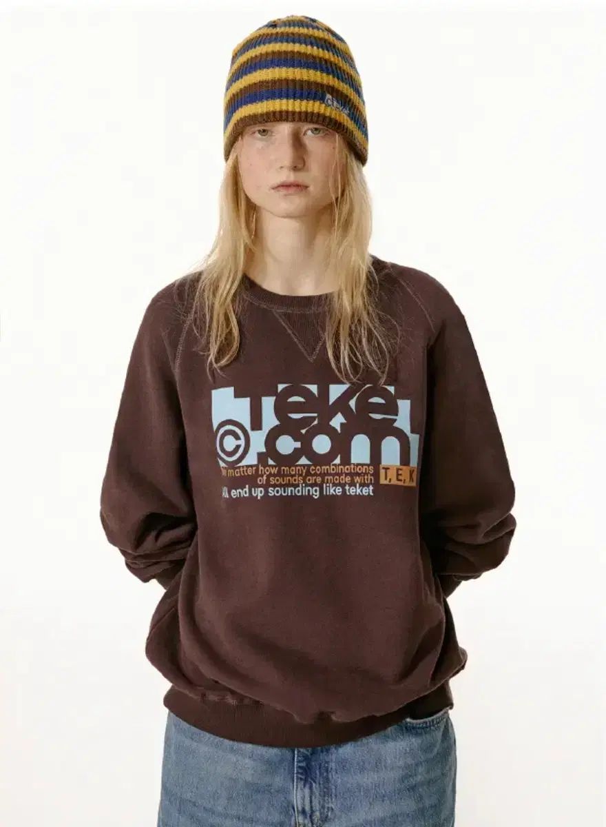 teket テケット フォルダー トレーナー 茶色 S