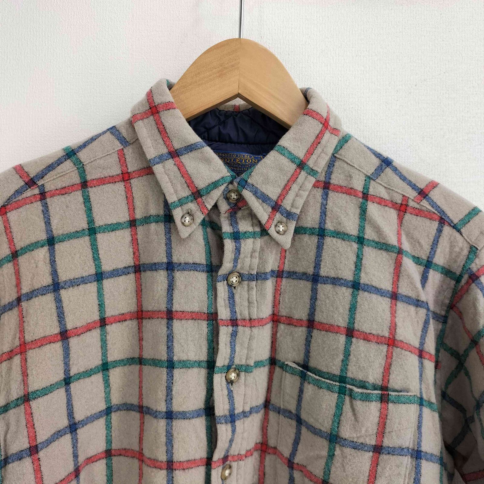ペンドルトン PENDLETON 70S USA製 ウール ボタンダウン