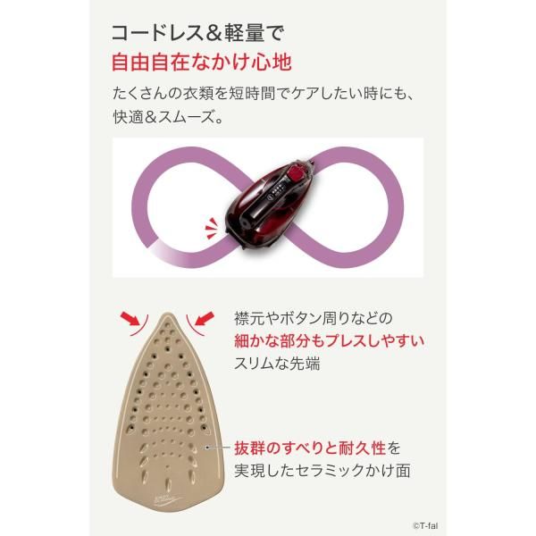 ティファール コードレス スチームアイロン ジェットスチーム 最大95g 分 フリームーブ ミニFV6470J0 WWW_KANDAIZUMI_COM