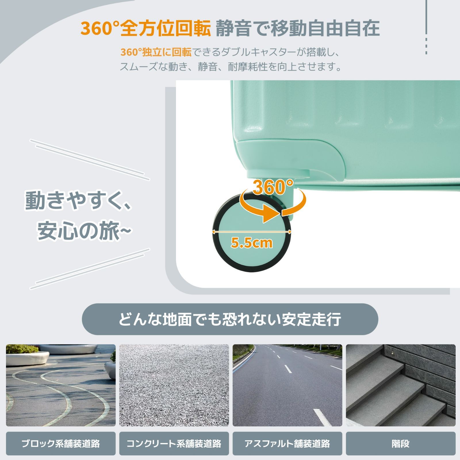 大型キャリーバッグ｜USBポート｜TSAロック｜出張用