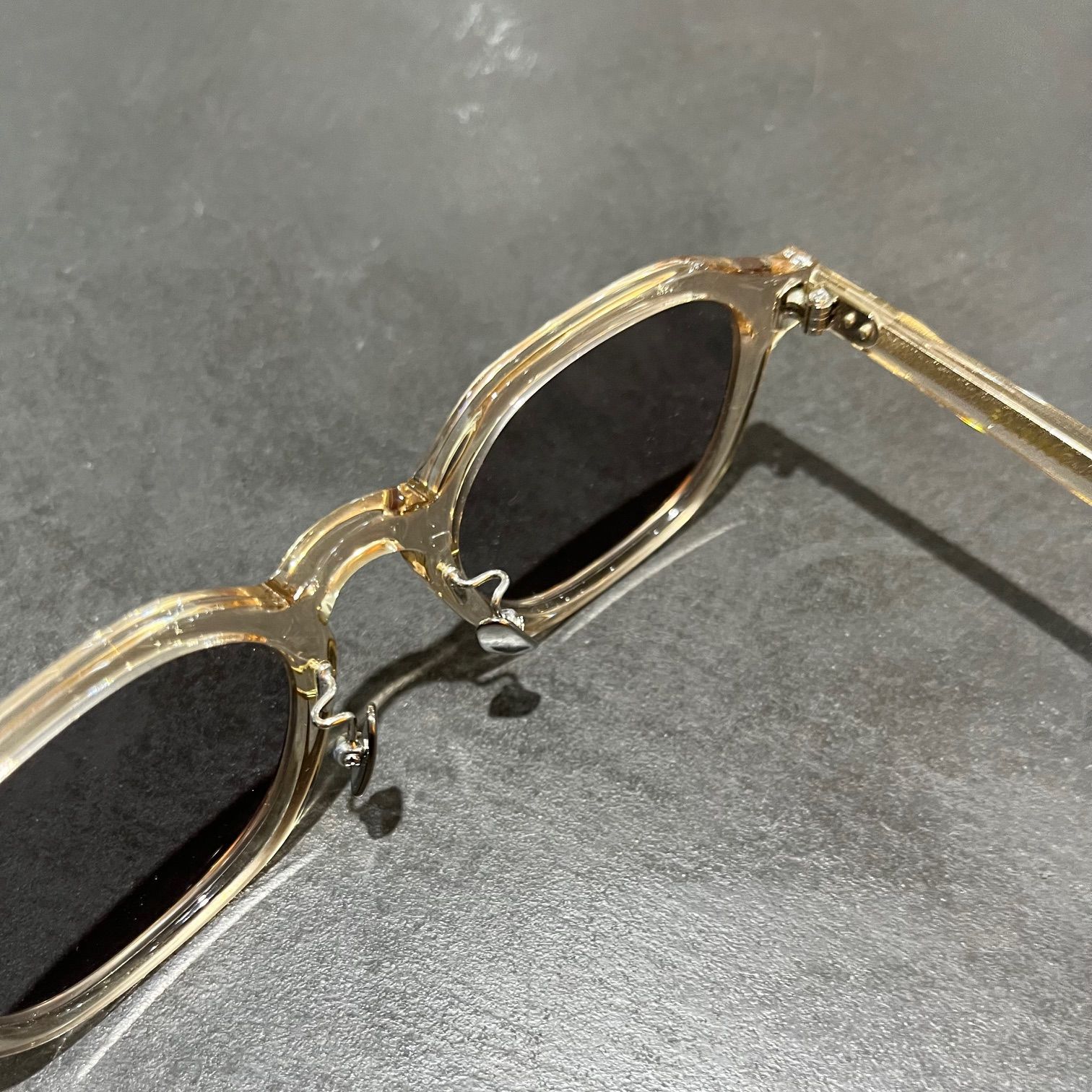 定価36300円 BLANC サングラス 眼鏡 ブラウンフレーム ブルーレンズ  