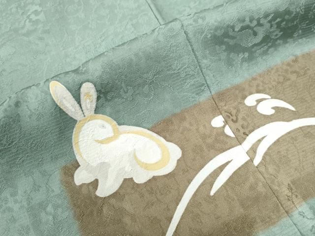 平和屋着物○訪問着 駒刺繍 色紙重ね草花文 金彩 正絹 逸品 DAAV5000ud