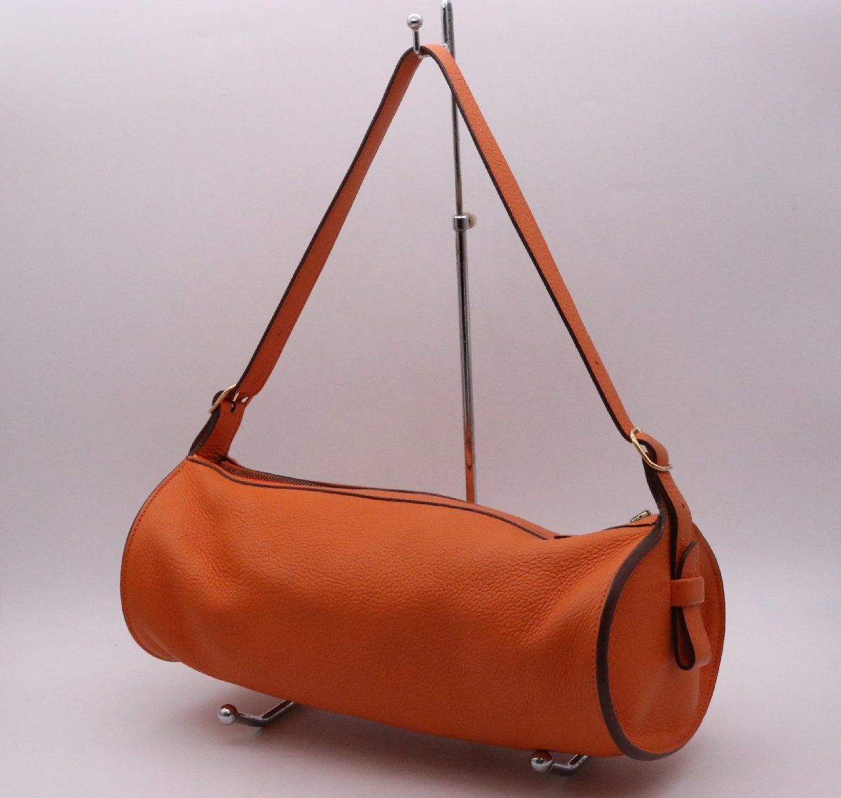 HERMES エルメス ドレミ 33 ハンドバッグ ショルダー レザー トリヨンクレマンス オレンジ □H 刻印 保存袋付き 漂亮