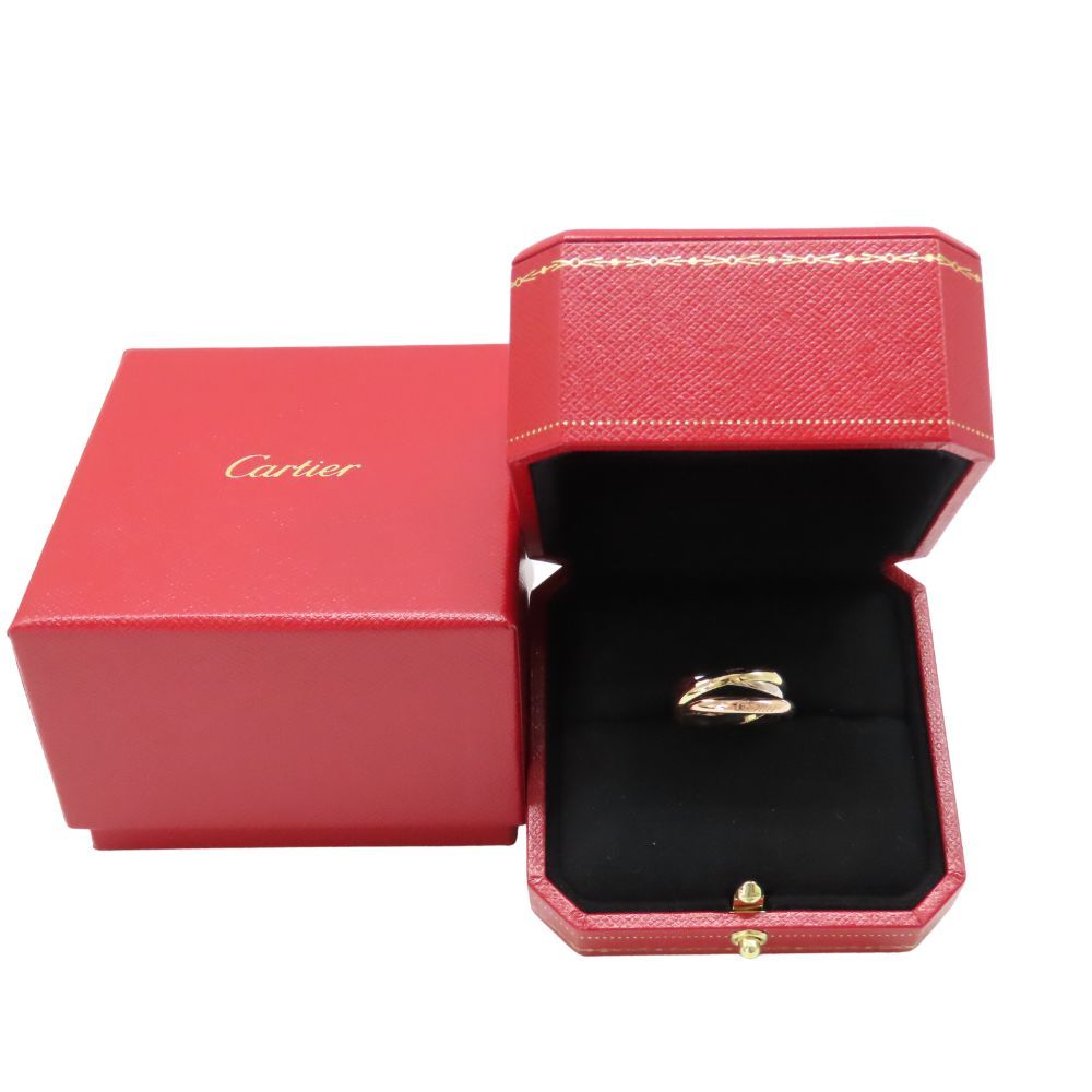 カルティエ　トリニティリング　SM 54 14号　au750 付属品 nm-561) Cartier トリニティリング Au750 三連リング - メルカリ