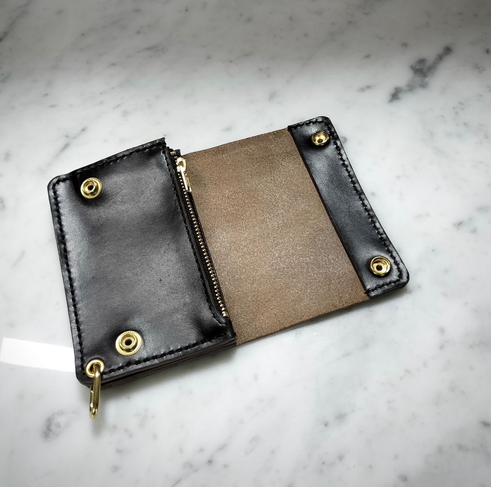 受注製作品 HORWEEN クロムエクセル 黒(茶芯) 3層ショートトラッカー