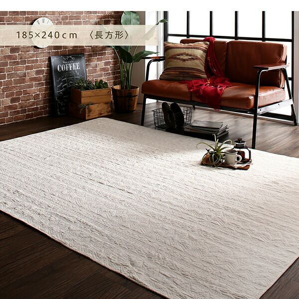 ラグにもピッタリのサンドウォッシュキルトマルチカバー 130×185cm