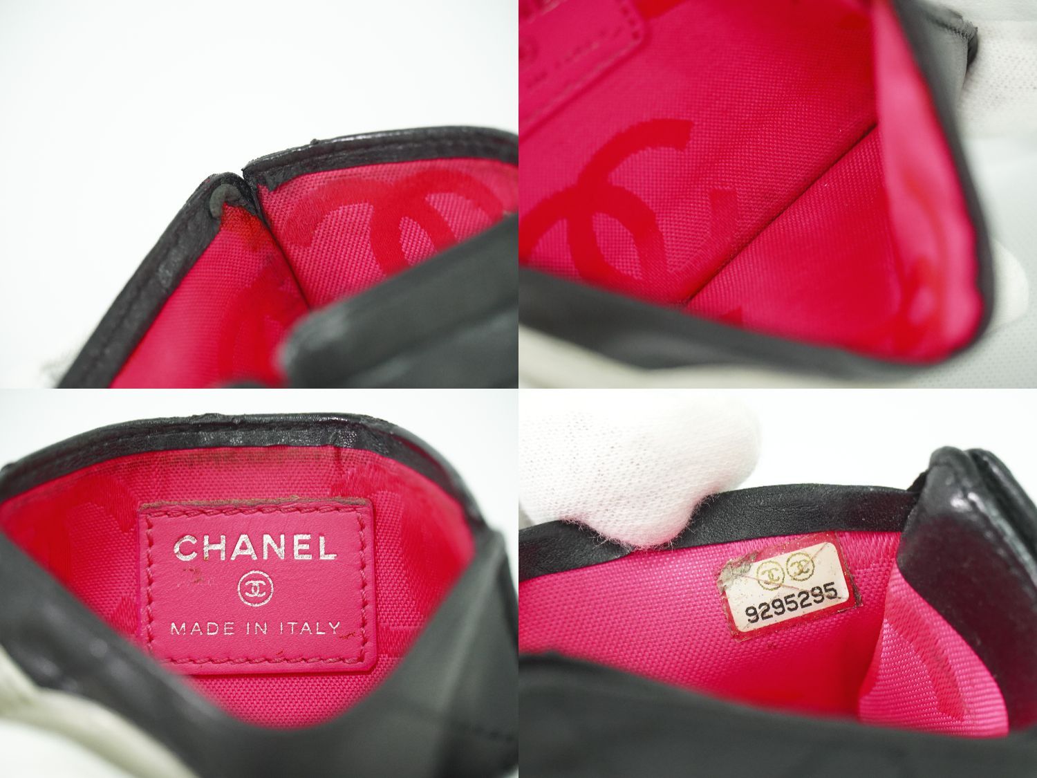 【良品】CHANEL  ココマーク　カンボンライン　レザーポーチ　匿名配送❤︎ 良品】CHANEL ココマーク カンボンライン レザーポーチ 匿名配送