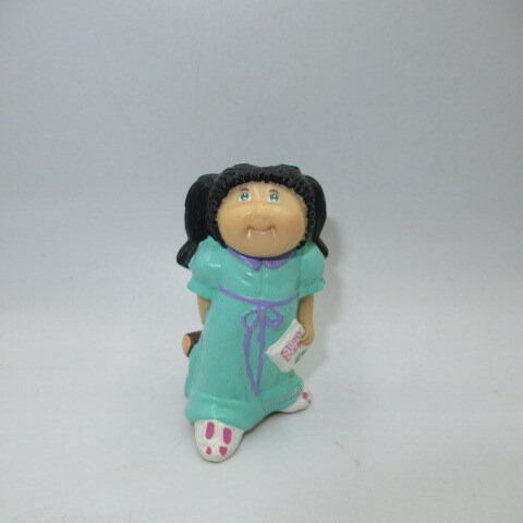 80'scabbage patch kids cabbage doll PVC figure doll plush vintage green dress