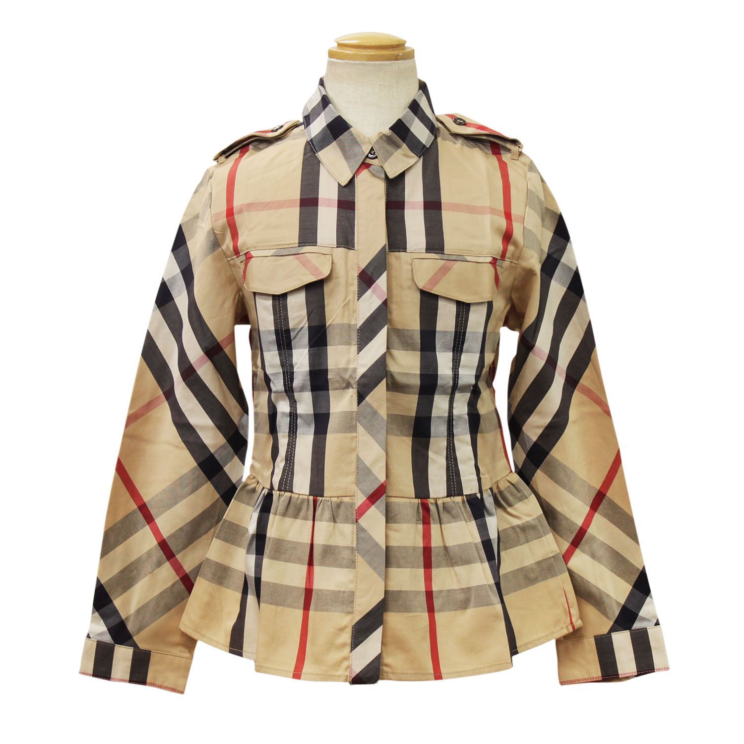 BURBERRY バーバリーキッズ 子供服 長袖ブラウス [B15926] | agb.md