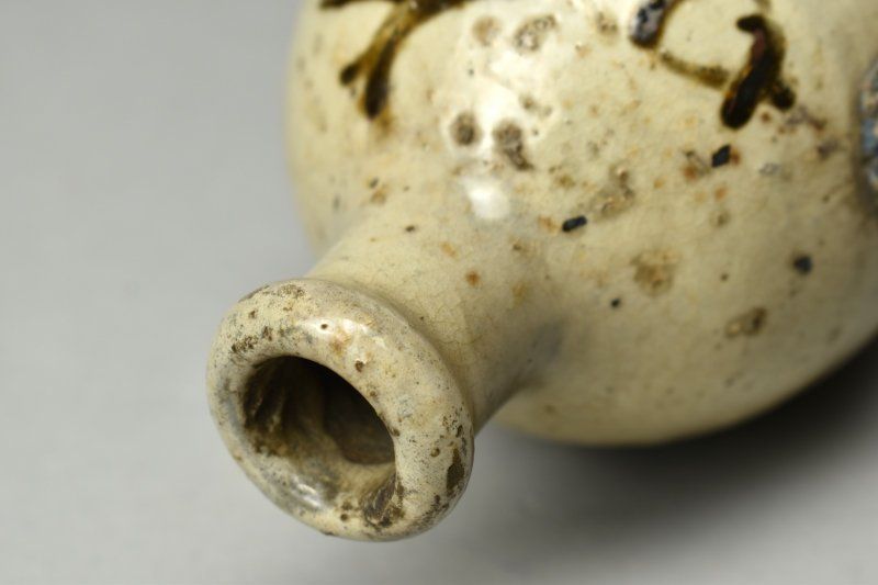 蔵A5112a 古美術 白丹波 徳利 かめ山 幕末 高18㎝ IMPECCABLEHEALTHCARESERVICES_COM