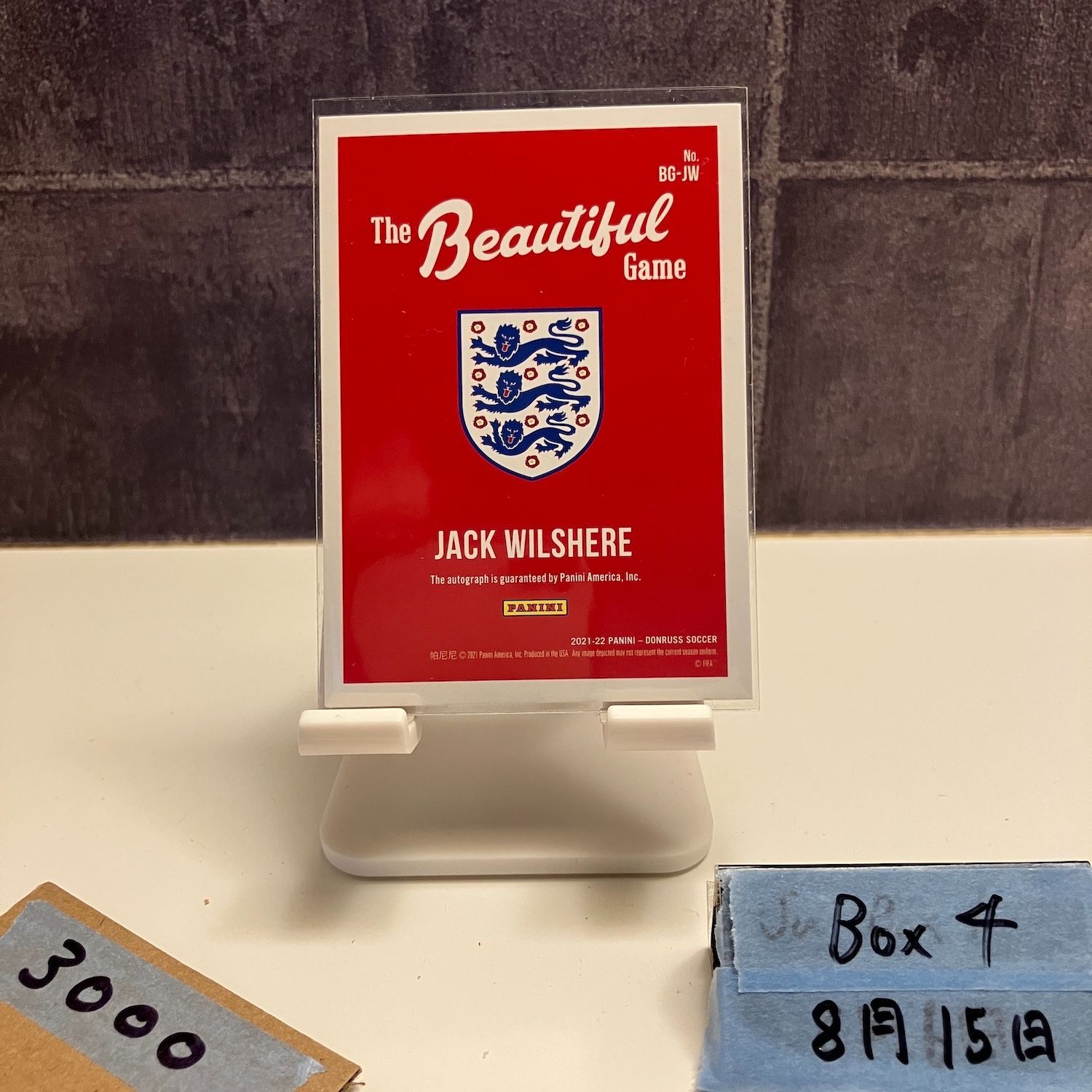 22-23 PANINI WILSHERE ウィルシャー  直筆サイン 世界8枚 2021-22 Panini Donruss JACK WILSHERE 直筆サイン ENGLAND The