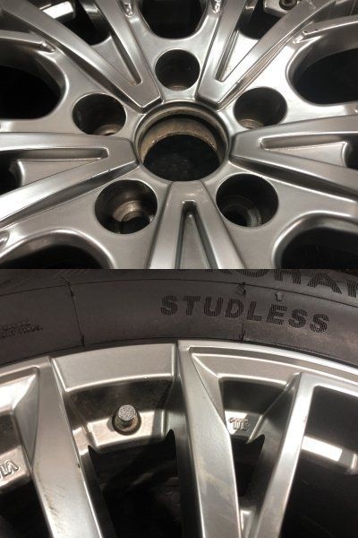 【YOKOHAMA G075 225/65R17】スタッドレス【LEHRMEISTER L-F FIRST 17インチ 7J5HPCD114.3+35】純正ナット必須 レクサスNX等(MTJ790)クレジットカード QRコード決済可能 YOKOHAMA G075 225/65R17】スタッドレス【LEHRMEISTER L-F FIRST 17