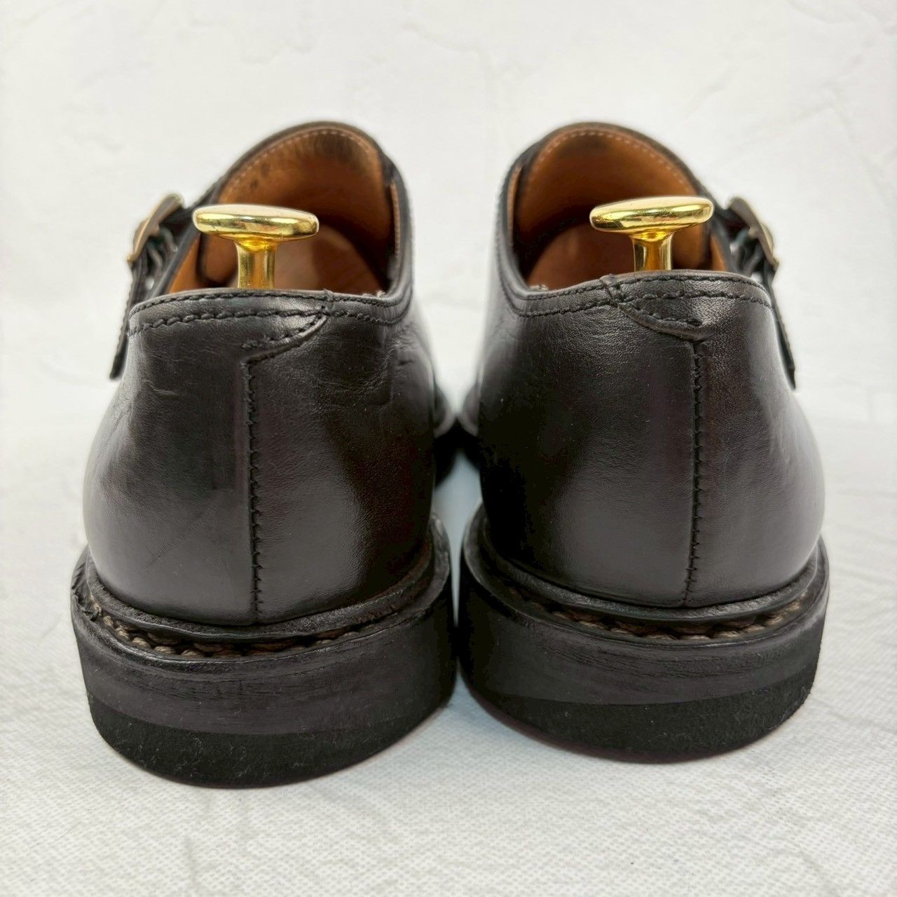 良品】PARABOOT パラブーツ WILLIAM ウィリアム ダブルモンク 黒 