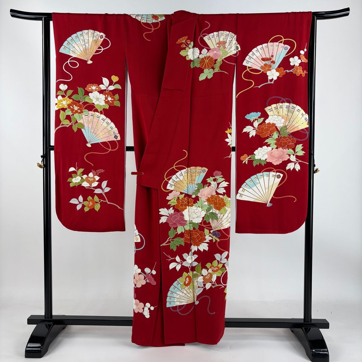 平和屋着物○アンティーク 大正ロマン 振袖 舞花文 正絹 逸品 DAAU3950du