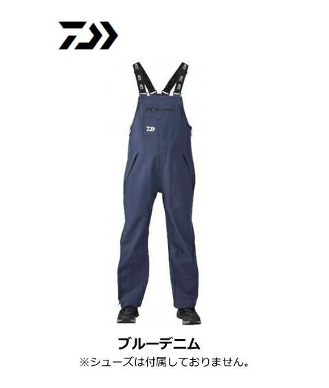 ダイワ ストレッチ デニムサロペットレインパンツ DR-52420P ブルーデニム XLサイズ / daiwa / 釣具