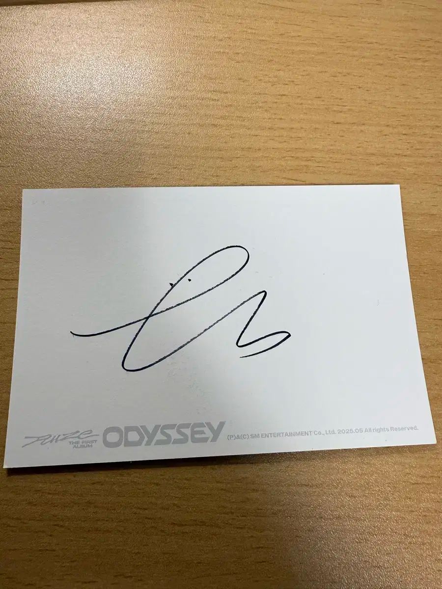 RIIZE(ライズ) オデッセイ 米国クラス サイン ウンソク(EUNSEOK