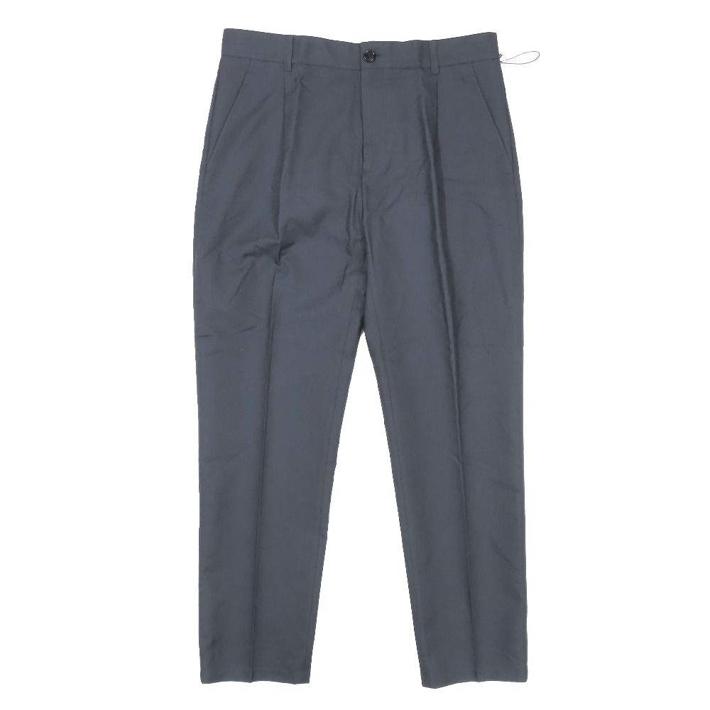 Dior ディオール ワンタック スラックス パンツ トラウザー コットン 023C135A4451 ボトムス ダークネイビー 50 メンズ 古着