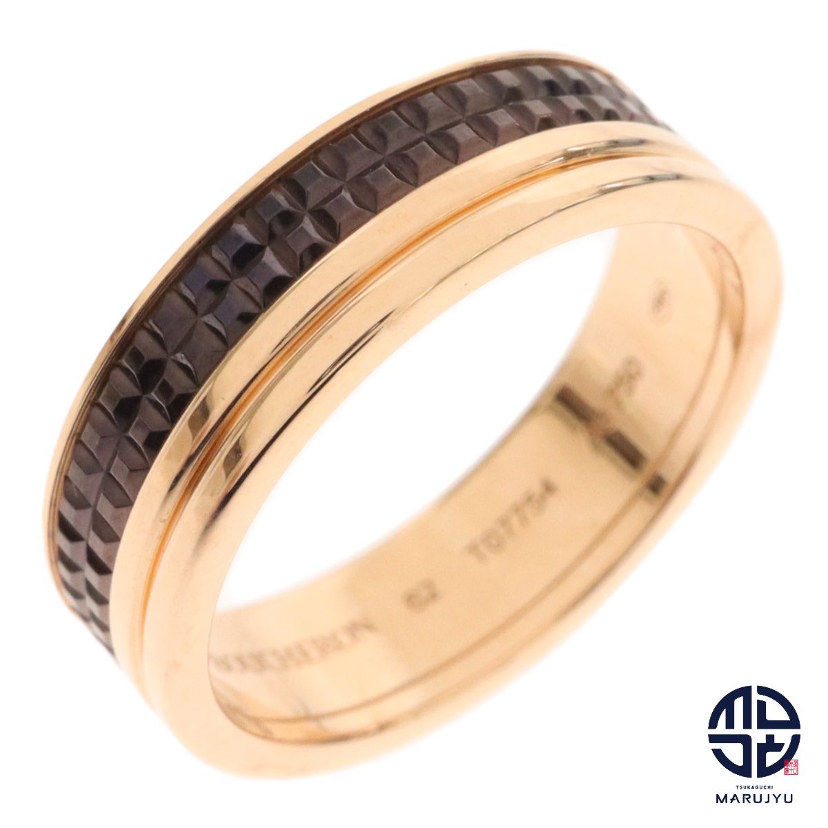 BOUCHERON ブシュロン Au750PG 18金ピンクゴールド K18 QUATRE CLASSIQUE キャトル クラシック リング ハーフ ラージ JAL00292 62 約21.5号 指輪 ジュエリー ブランド