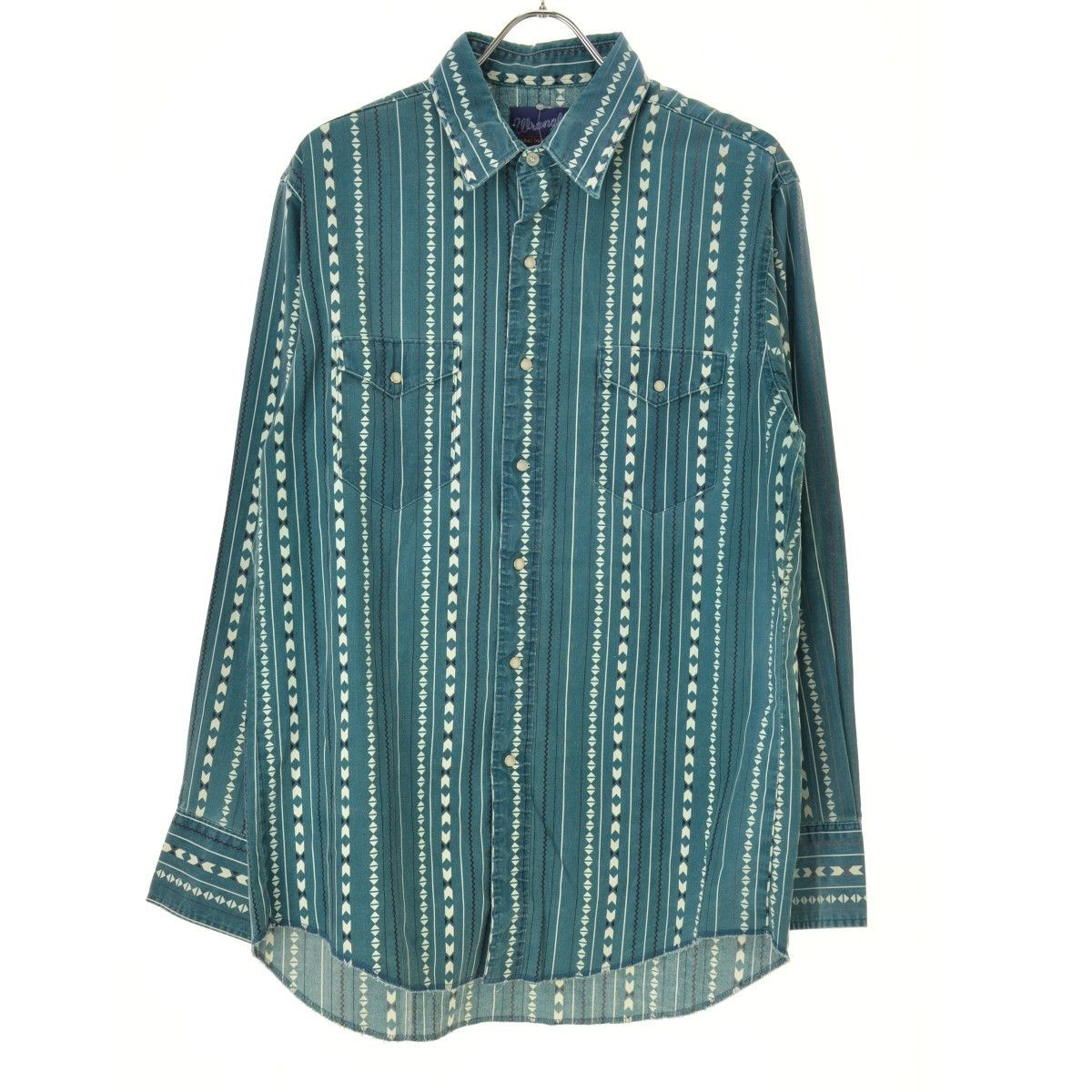 WRANGLER】80s ネイティブ柄ウエスタン長袖シャツ - メルカリ