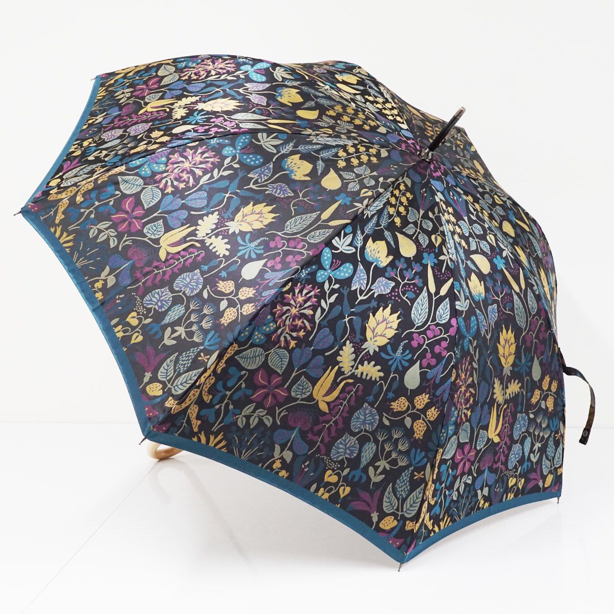 傘 槇田商店 超 Stig L. HERBARIUM スティグ リンドベリ ハーバリウム グリーン ジャガード ジャンプ 槙田商店 60cm S3091