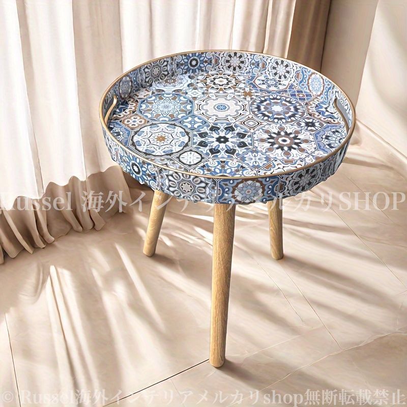 サイドテーブル ボヘミアン スタイル おしゃれ かわいい インテリア カラフル モダン ベッドサイドテーブル コーヒーテーブル 4-7