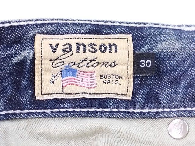 Vanson Leathers バンソン デニムパンツ ジーンズ 刺繍 W30 VANSON】刺繍デニムパンツ フライングスカル | 店舗から探す,5号