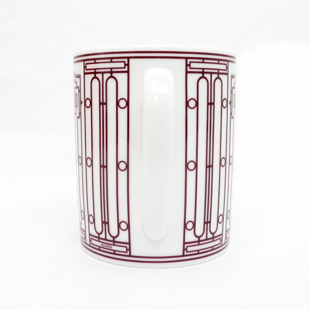 名東】エルメス マグカップ H DECO レッド 赤 ホワイト 白 陶器 食器 