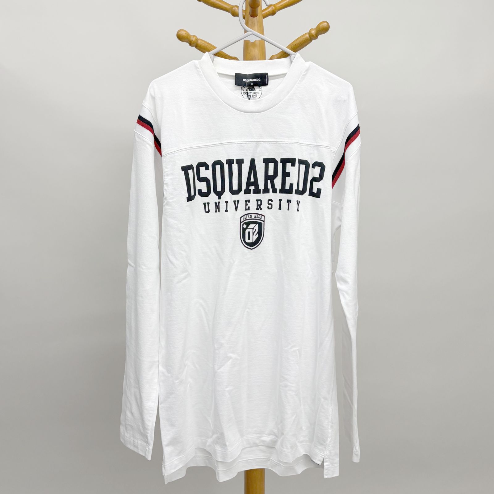 DSQUARED2 ディースクエアード 長袖Tシャツ ロンT ホワイト Mサイズ 