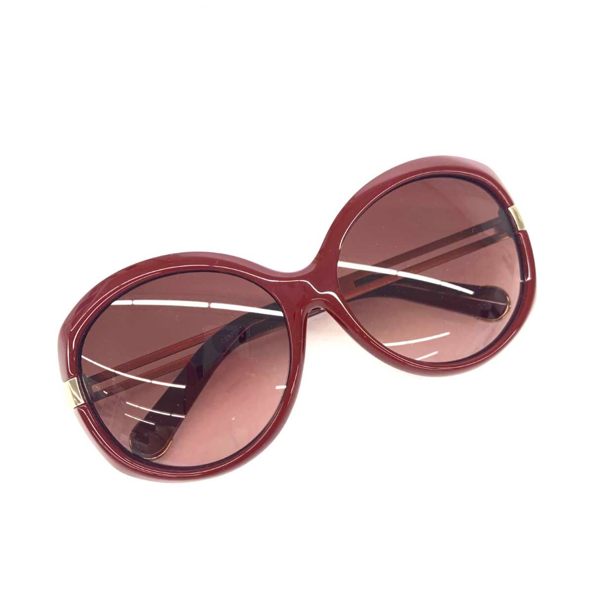 美品 Chloe クロエ サングラス E670SA/603 ボルドー バタフライ