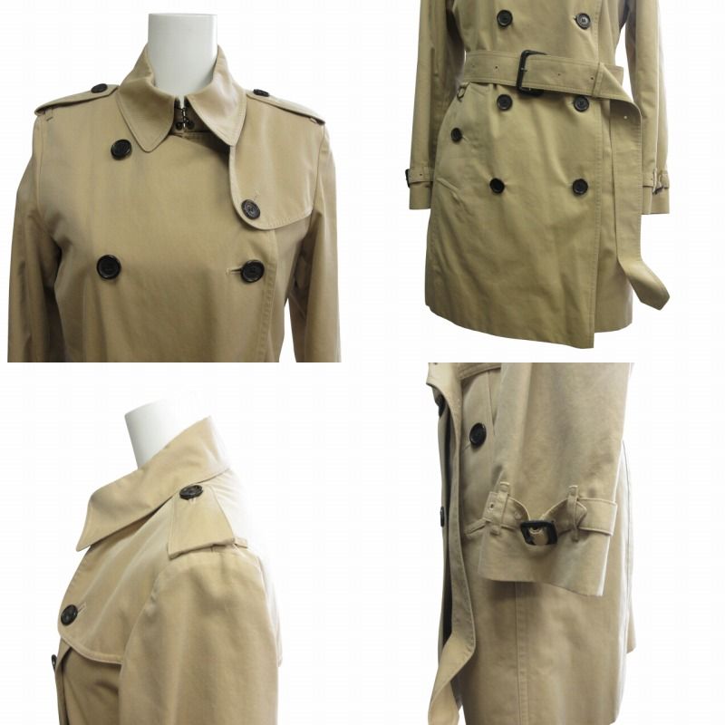 美品】バーバリートレンチコート英国製サイズMライナーハンガー付き