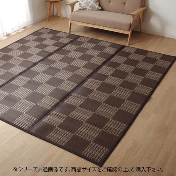 【新品・3営業日で発送】イケヒコ・コーポレーション ラグ PPカーペット 『Fウィード』 ブラウン 江戸間8畳（約348×352cm）