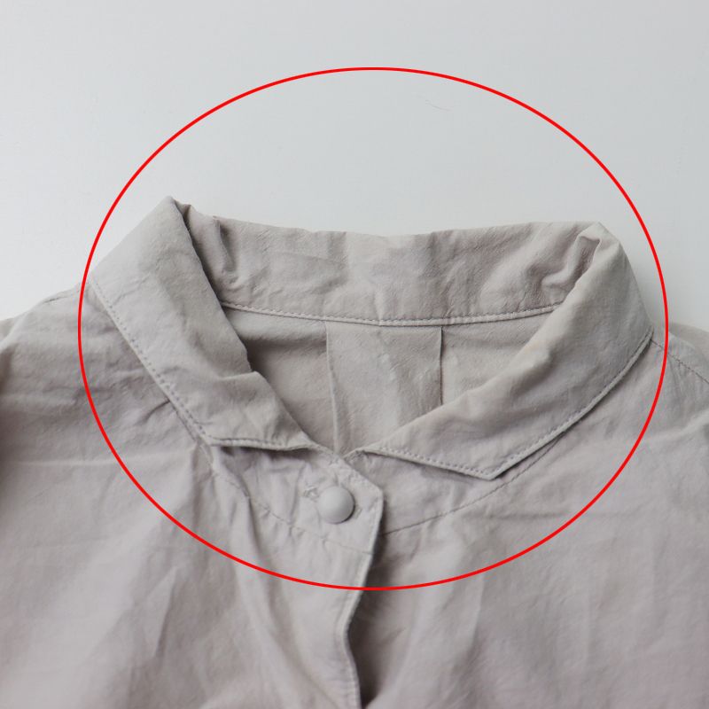 ネストローブ nest Robe 2021SSコットンラミーオープンカラーフレア ネストローブ nest Robe 2021SSコットンラミーオープンカラーフレア
