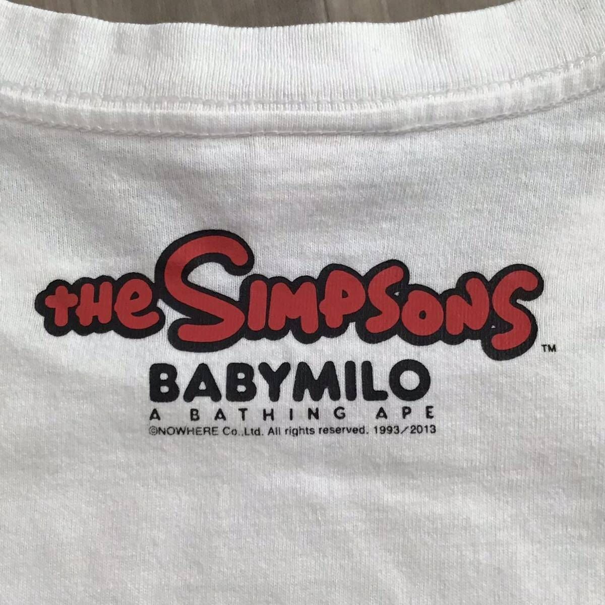 THE SIMPSONS × BAPE BABY MILO Tシャツ Sサイズ a bathing ape